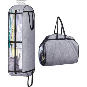 MISSLO Hanging Garment Bags/Travel Suit Bags for Closet Storage 50" for Clothes
